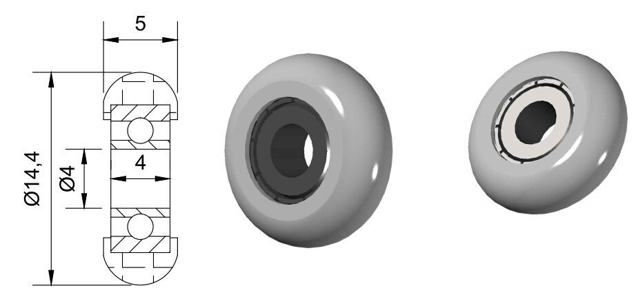  604zz Small Pulley Wheels