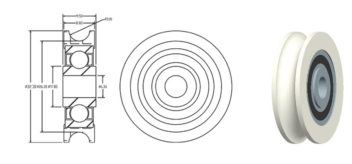 U GROOVE BEARING 