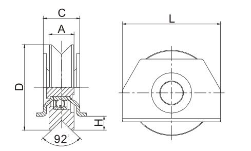 Groove Roller Bearing