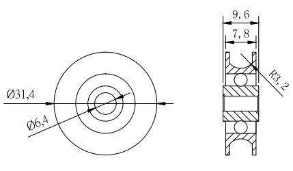 U Groove Bearings